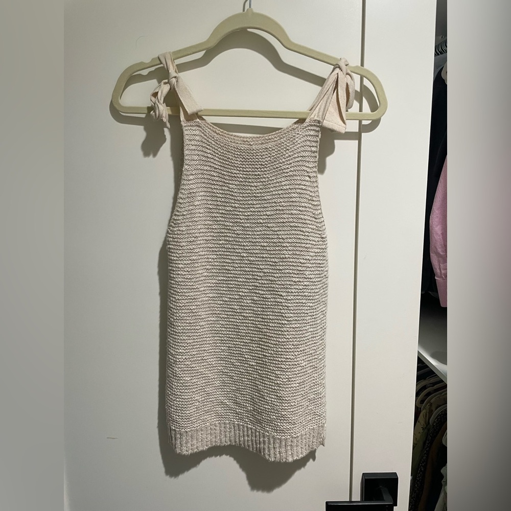 Madewell knit tie strap tank blouse